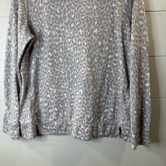 Kate Spade Women's Cheetah Print Cozy Long Sleeve PJ Top Size Large - Picture 3 of 8